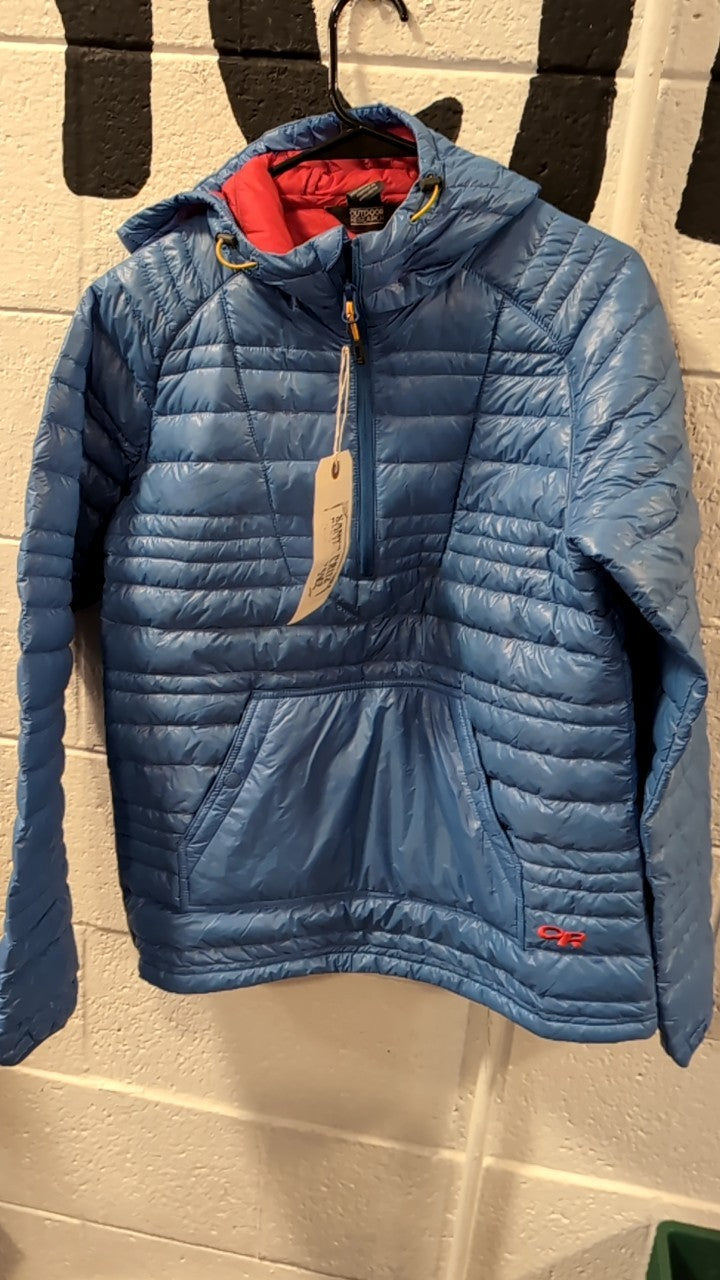 Outdoor Research Down Jacket M Blue Baja Pullover