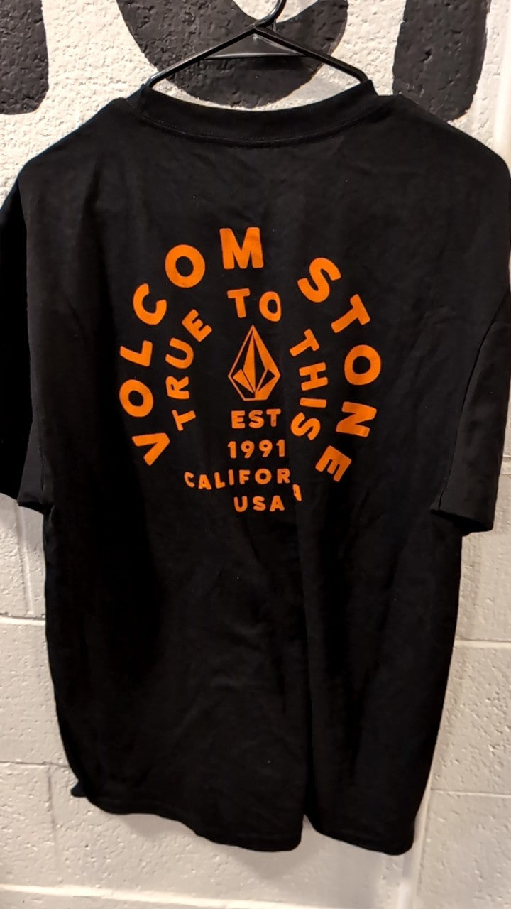 Volvom T-Shirt L Black and Orange