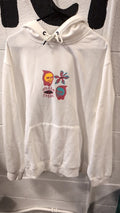 Volcom Hoodie L White Skull Flower
