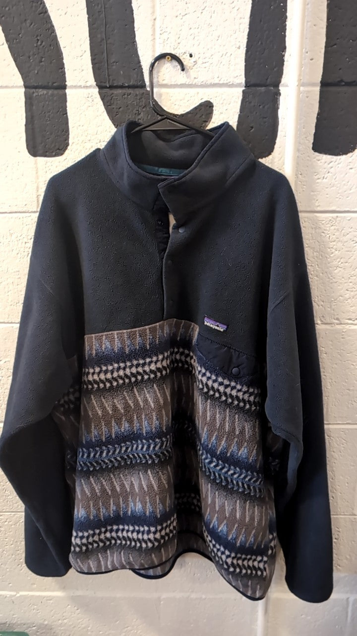 Patagonia Jacket (Fleece) XXL Navy Synchilla