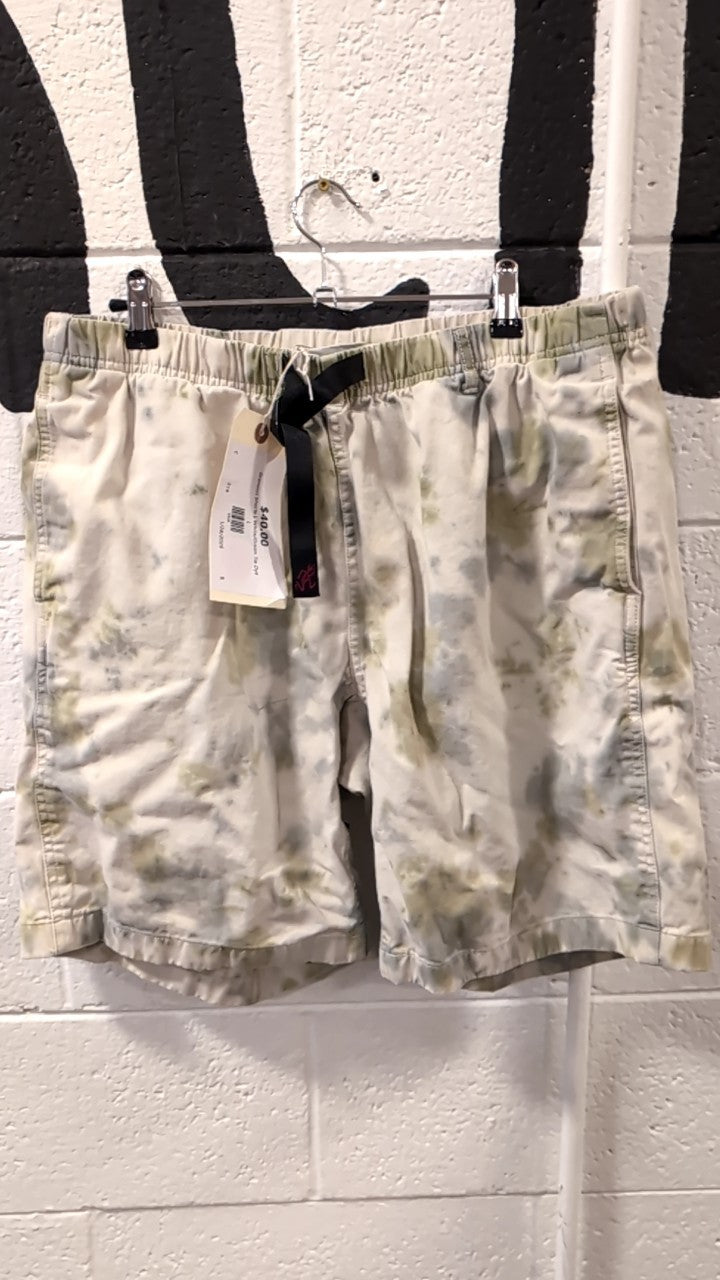 Gramicci Shorts L White/Green Tie Dye