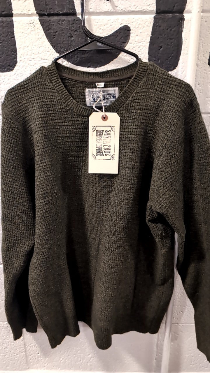 Schott Bros Knit Sweater M Green
