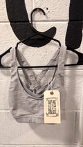 Lululemon Sports Bra S White/Grey Razer Back