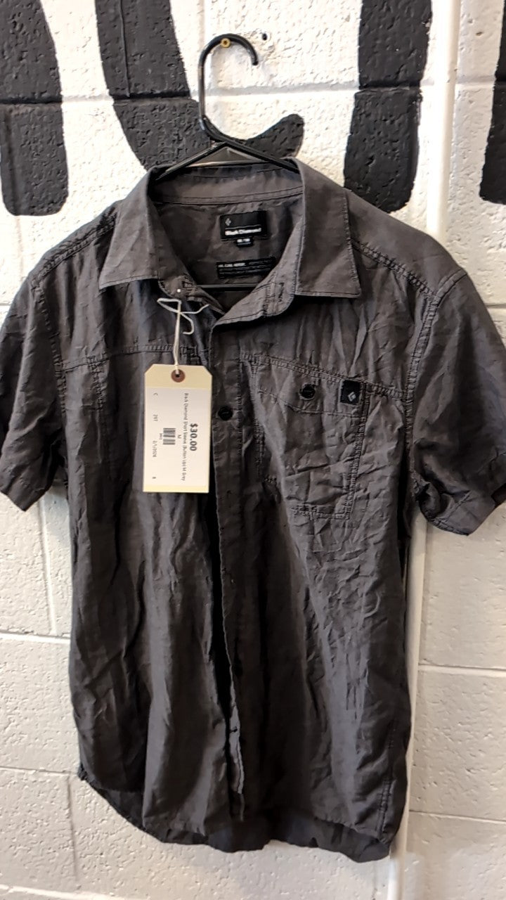 Black Diamond Short Sleeve (Button Up) M Grey