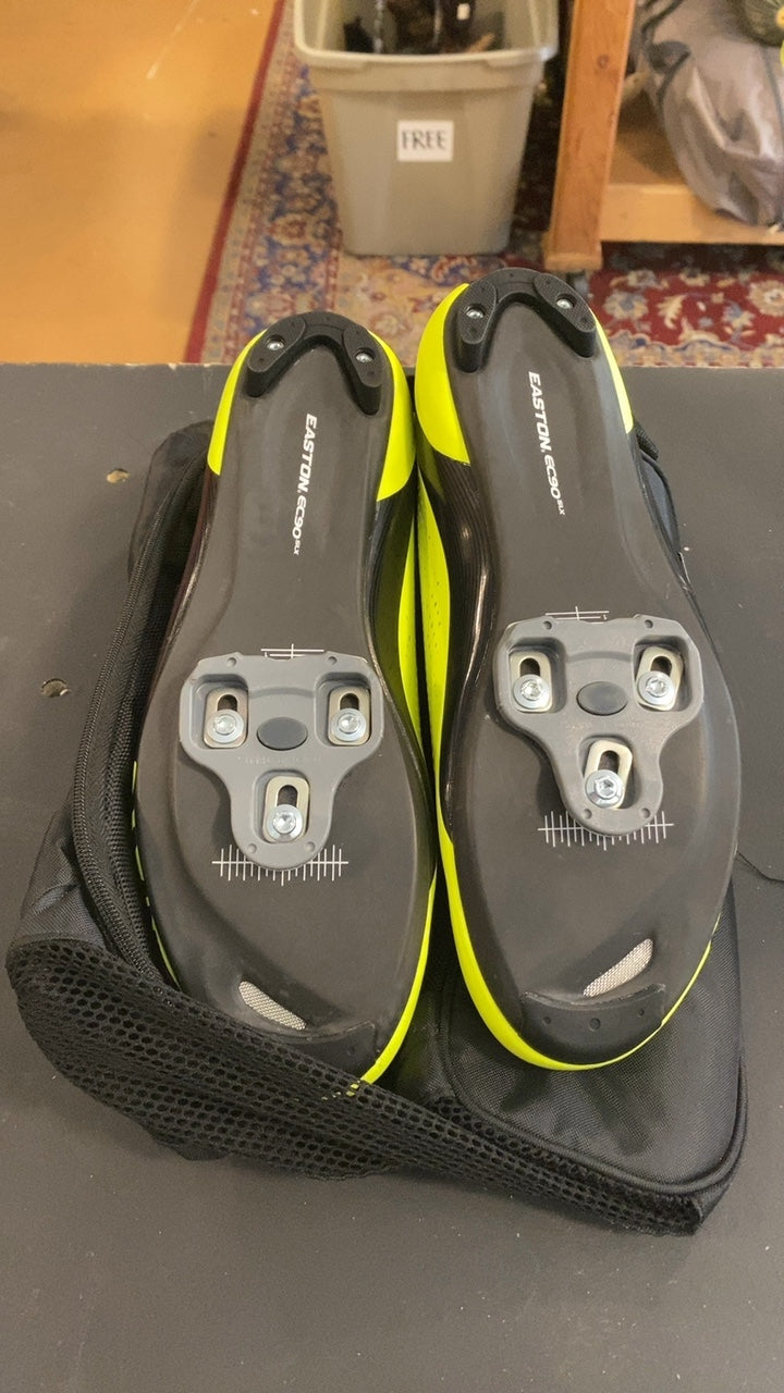 Giro Factor Techlace Shoes (Cycling) 11/44.5 Hi-Vis/Black