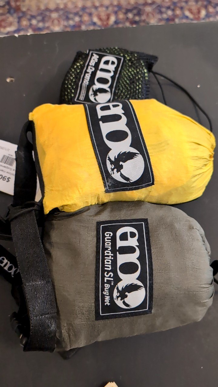eno Hammock Yellow Hammock/ Bug Net/ Atlas Chroma Suspension System
