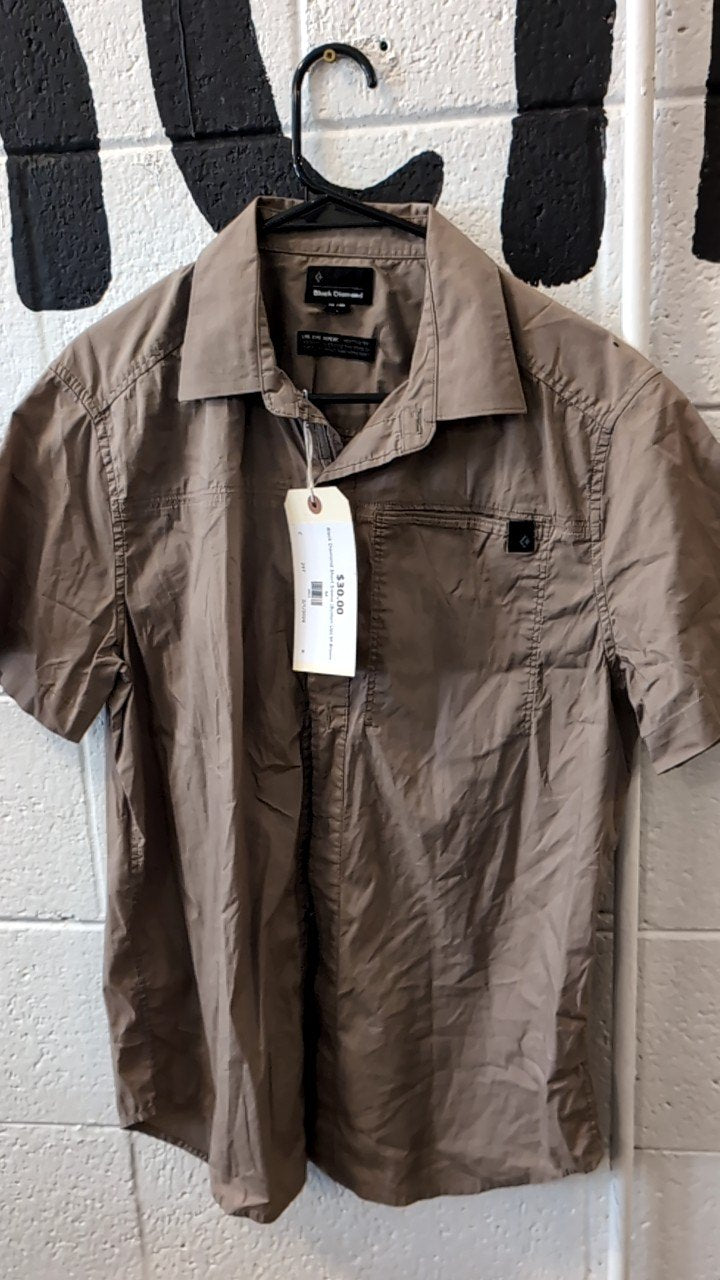 Black Diamond Short Sleeve (Button Up) M Brown