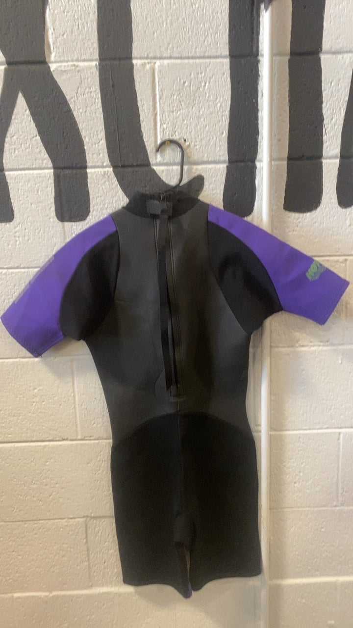 Hotline Wetsuit (Short Sleeve) XL Black/Purple
