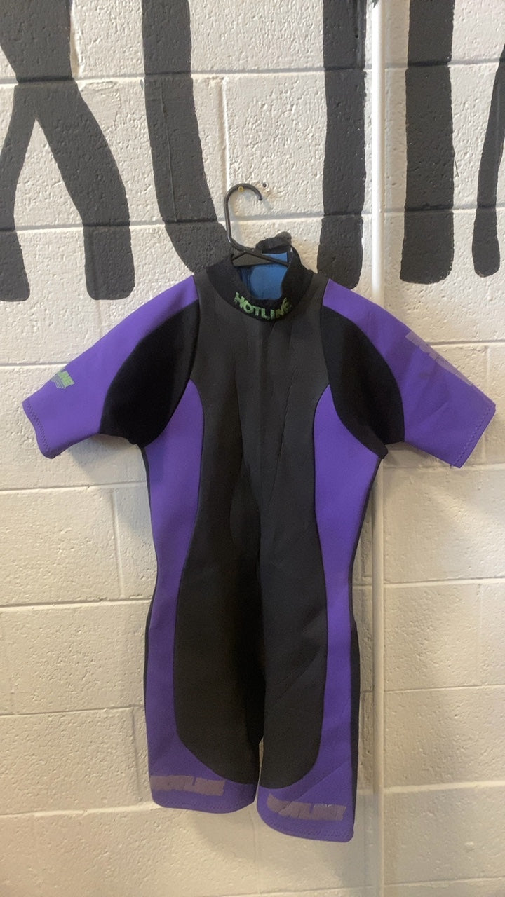 Hotline Wetsuit (Short Sleeve) XL Black/Purple