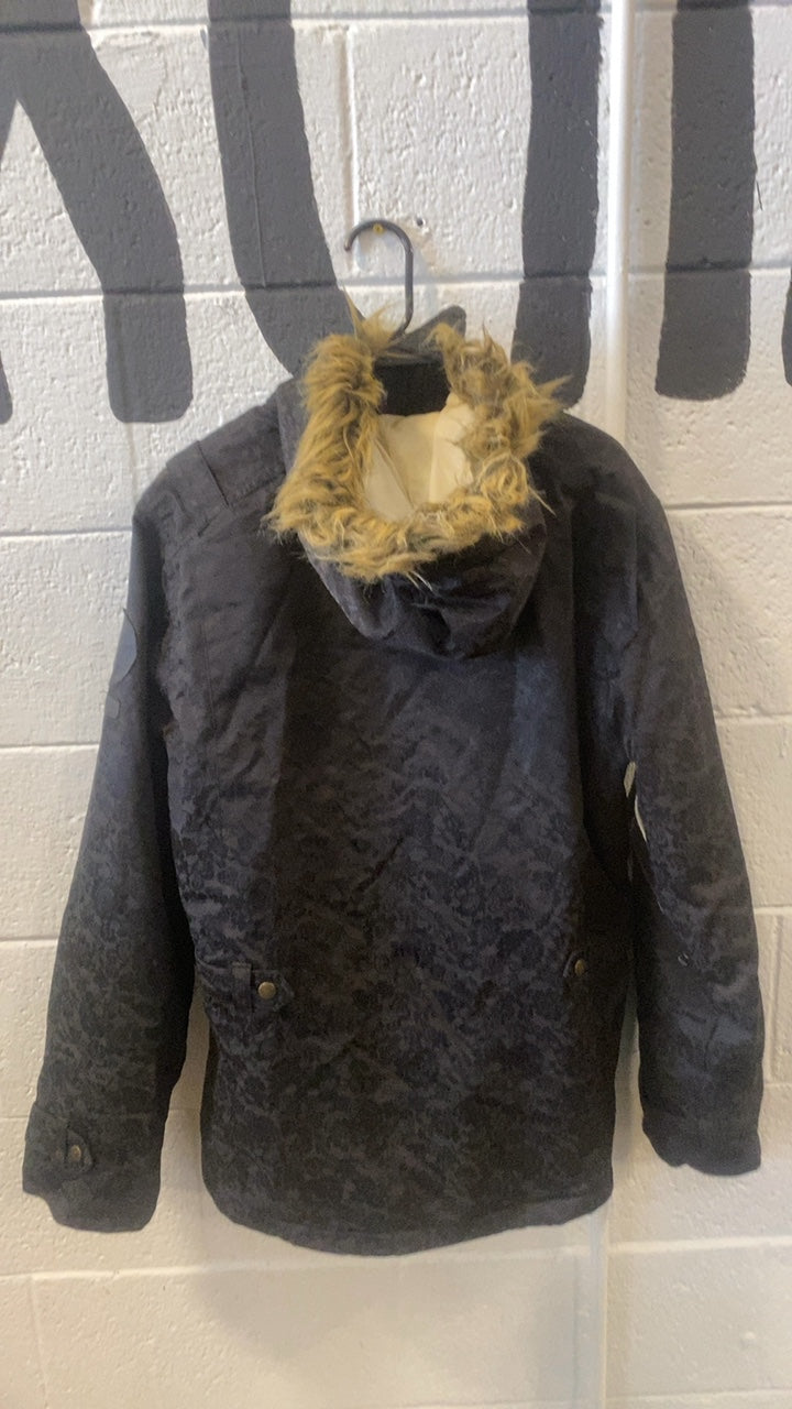 Betty Rides Jacket (Snow) L Black/White