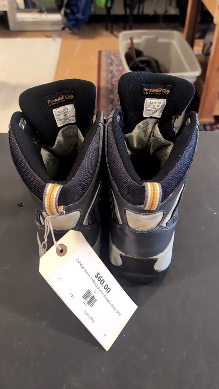 Cabelas Shoes (Hiking Boots) 9 Black/Grey GTX
