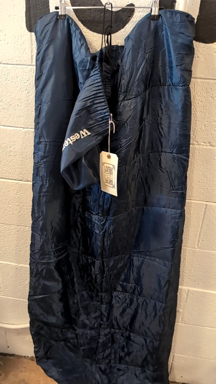 Western Field Sleeping Bag Blue/ Yellow