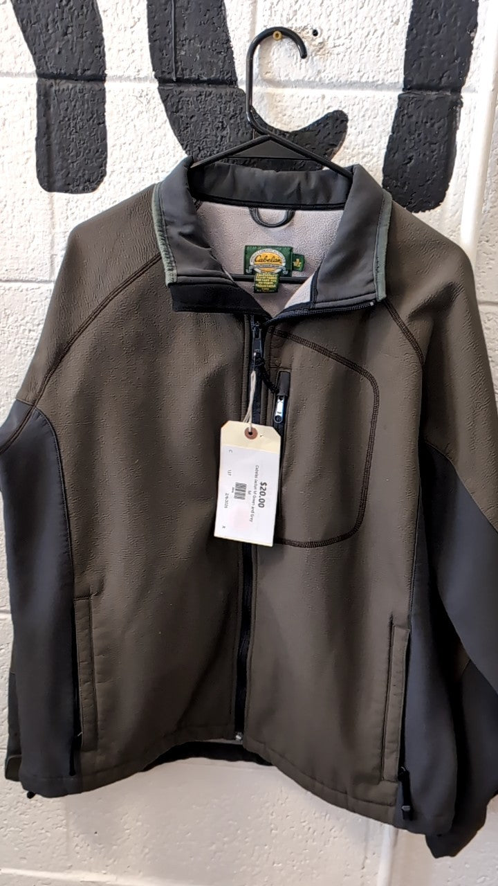 Cabelas Jacket M Green and Grey