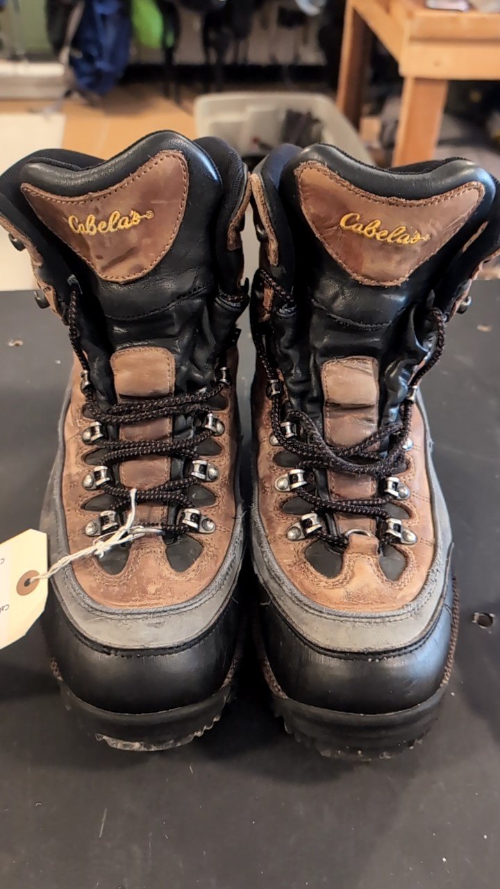 Cabelas Shoes (Hiking Boots) 9 Brown/Grey Leather