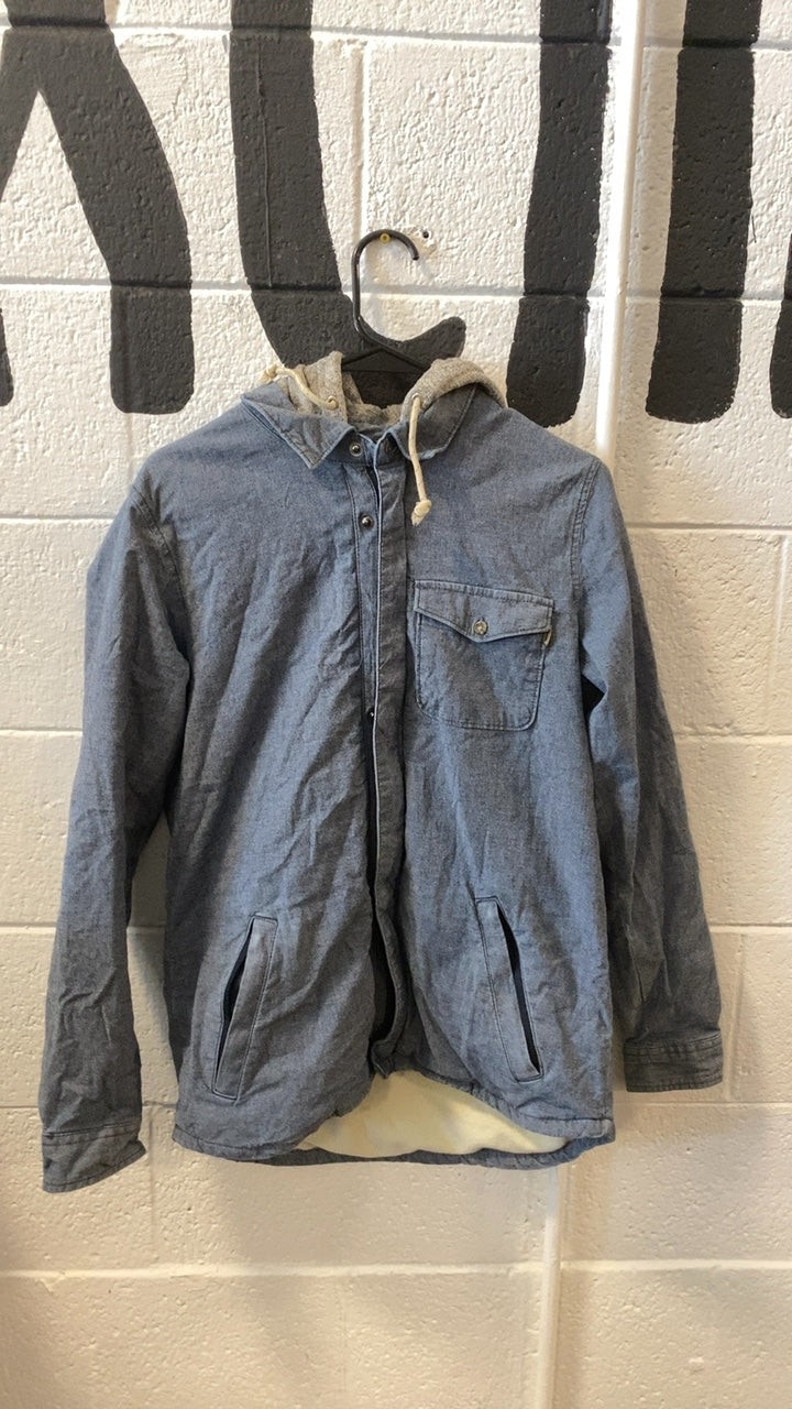Burton Calla Fleece Jacket (Full-Zip) (Hood) S Blue/Grey