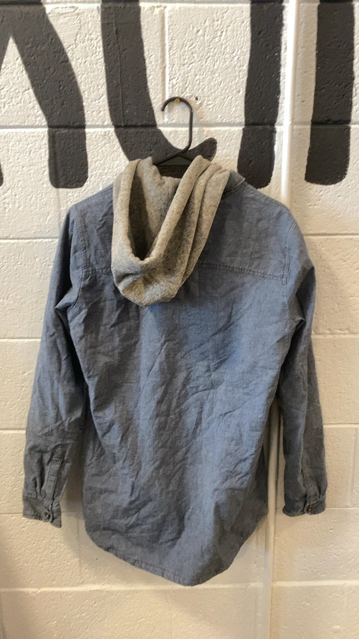 Burton Calla Fleece Jacket (Full-Zip) (Hood) S Blue/Grey