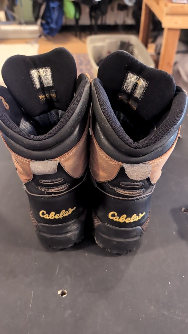 Cabelas Shoes (Hiking Boots) 9 Brown/Grey Leather