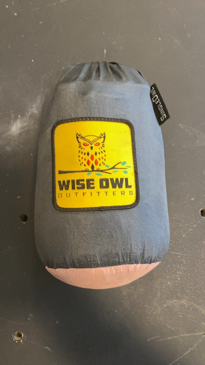 WISE OWL Outfitters Hammock 1P Grey/Pink