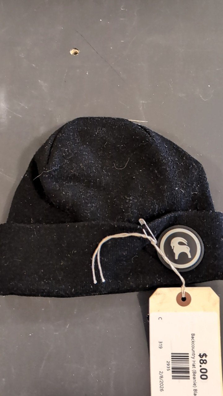 Backcountry Hat (Beanie) Black