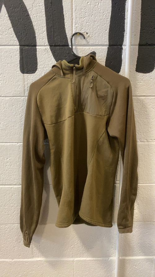 Arcteryx Fleece Jacket (Quarter-Zip) (Hood) S Green/Brown