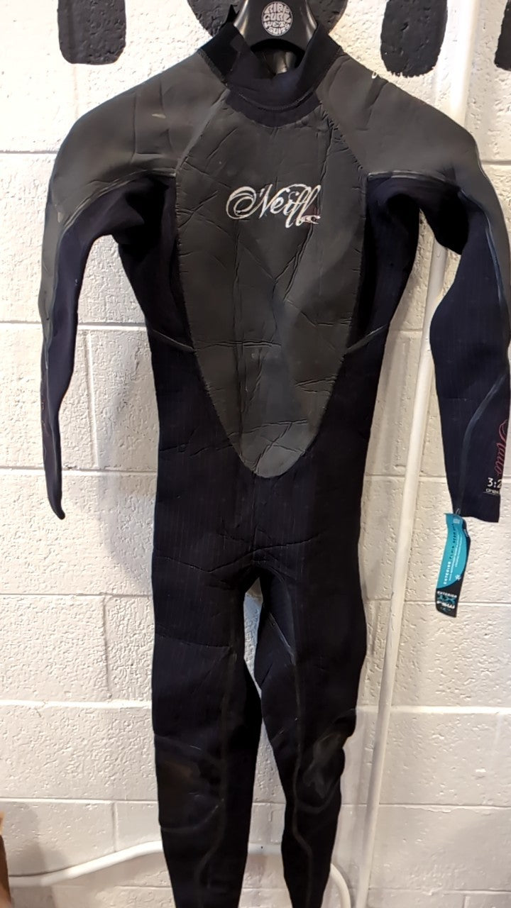 O'Neill Hailo Zen Zip 3/2mm Wetsuit W's 8 Black/Pink