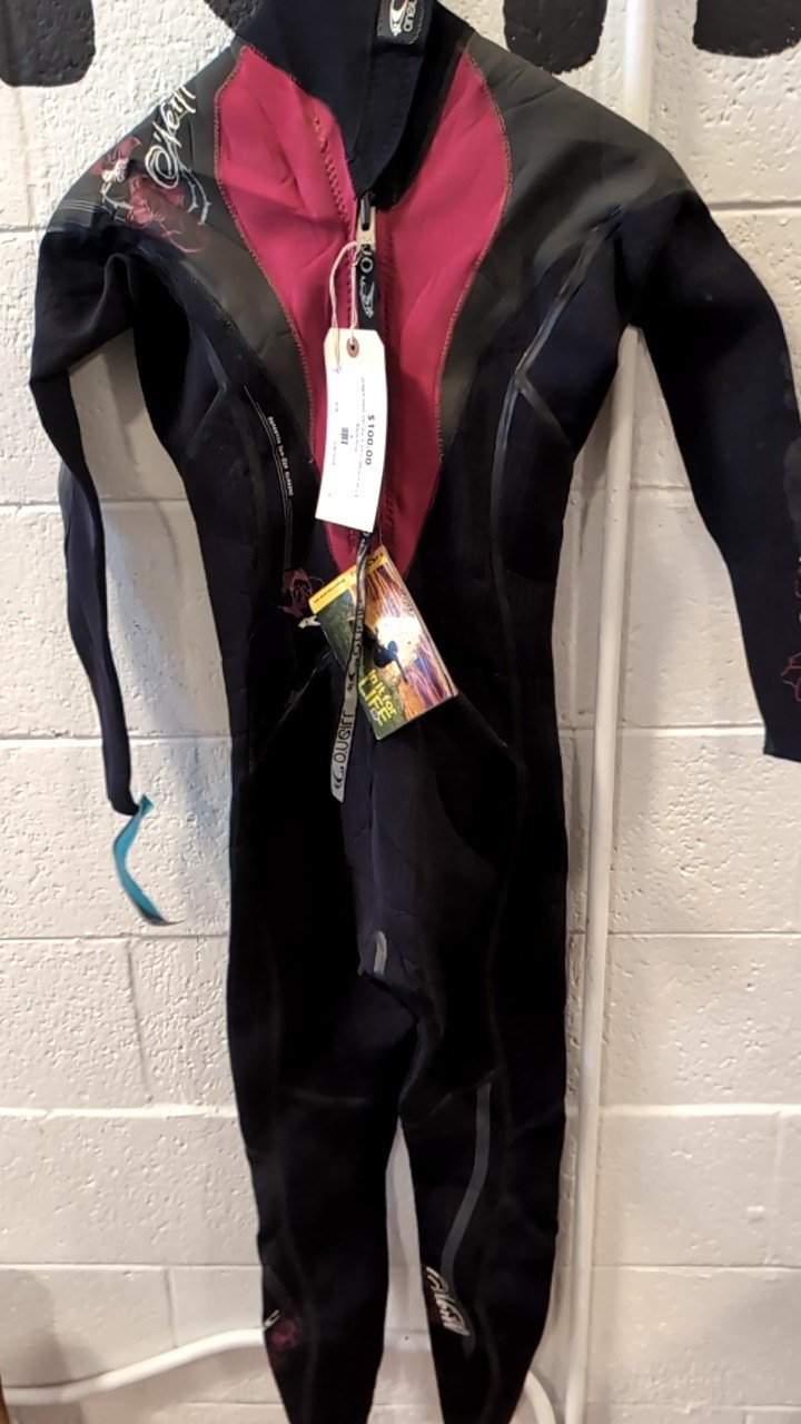 O'Neill Hailo Zen Zip 3/2mm Wetsuit W's 8 Black/Pink