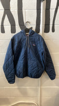 Patagonia Quilted Bomber Insulated Jacket (Synthetic) M Blue/Brown