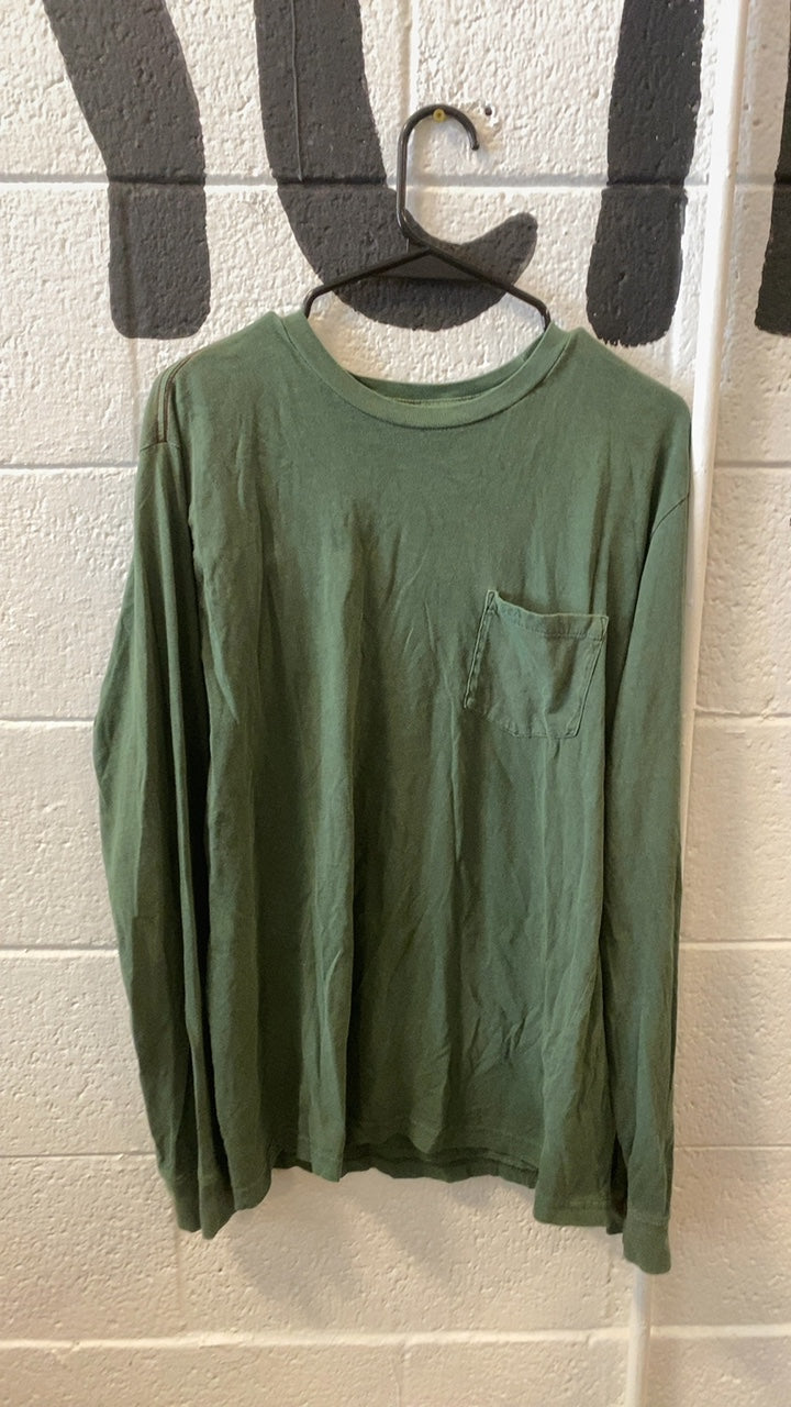 RVCA Slim Fit Longsleeve M Green