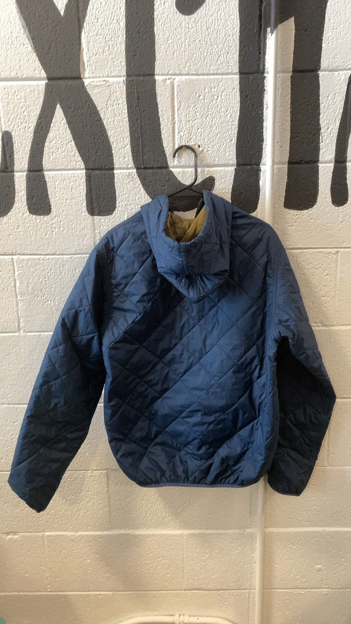 Patagonia Quilted Bomber Insulated Jacket (Synthetic) M Blue/Brown