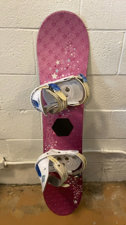 2007 Burton Chicklet Snowboard 109cm Pink
