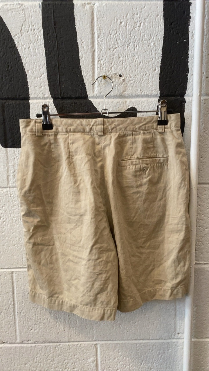 Eddie Bauer Canvas Utility Shorts 34 Beige