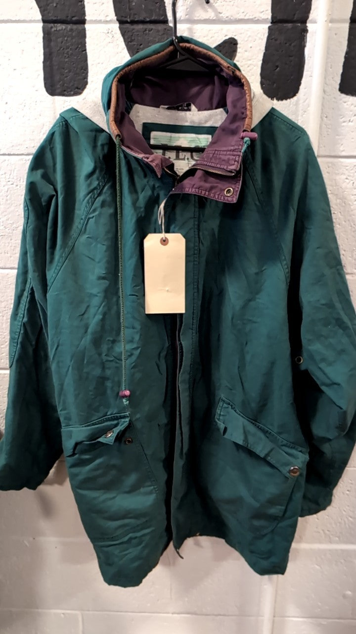 JLC Jacket M Green Cotton with Hood