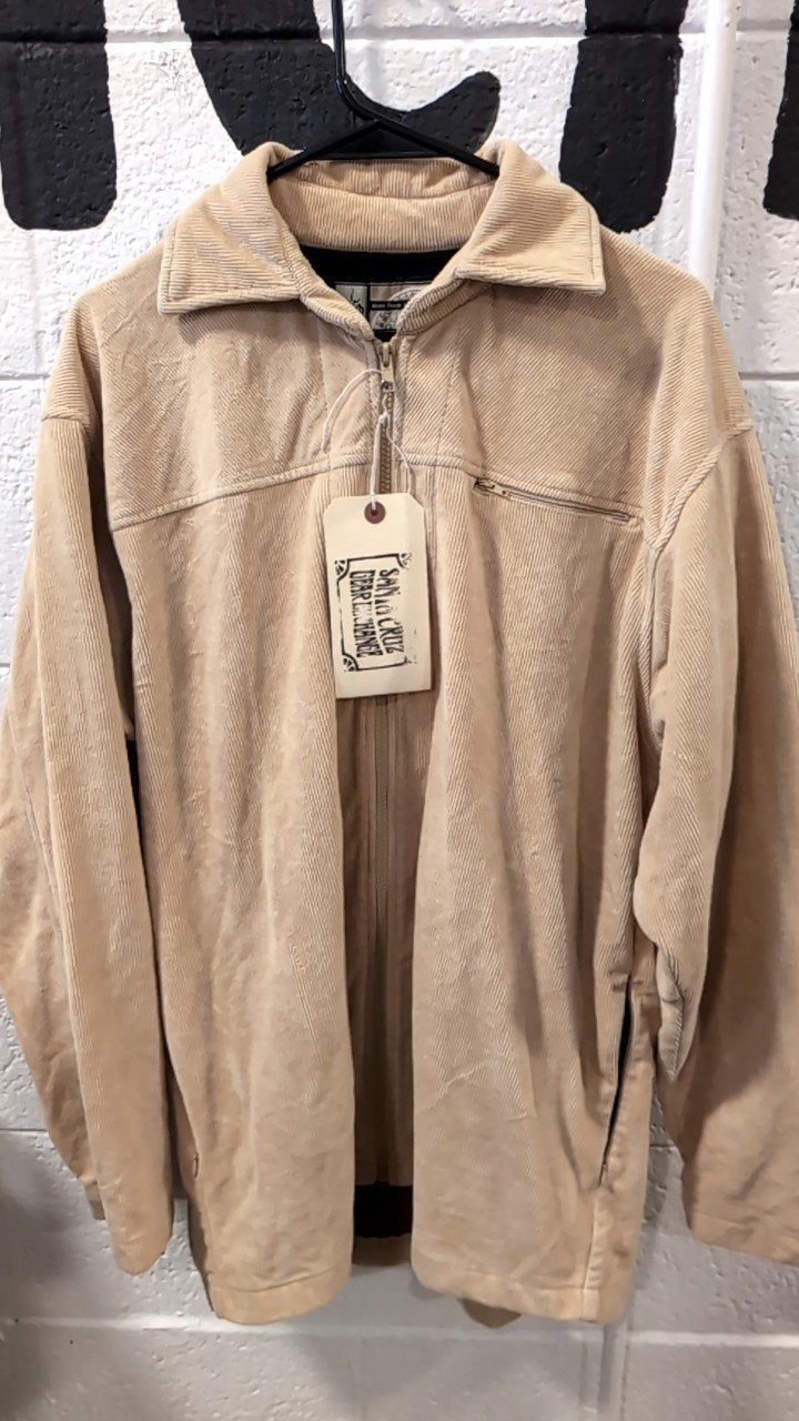 Prana Jacket XL Beige Zip Coordorouy