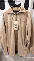 Prana Jacket XL Beige Zip Coordorouy
