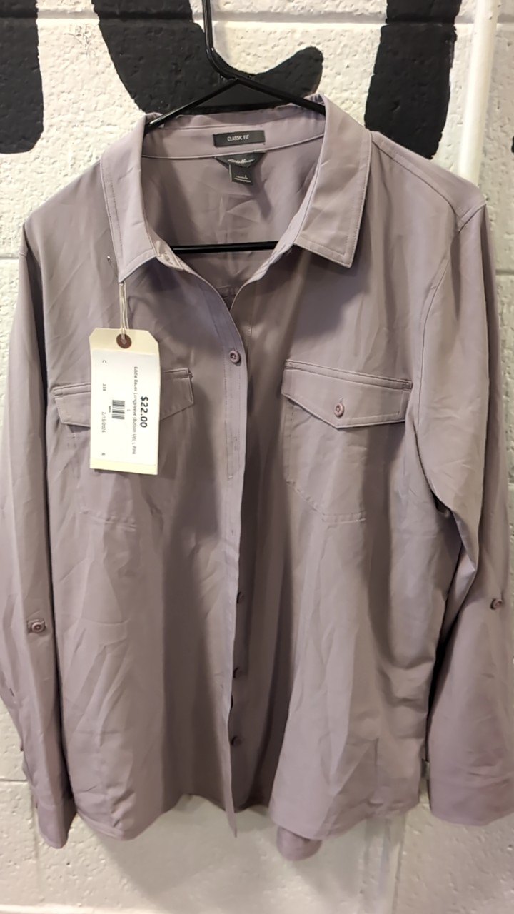 Eddie Bauer Longsleeve (Button-Up) L Pink