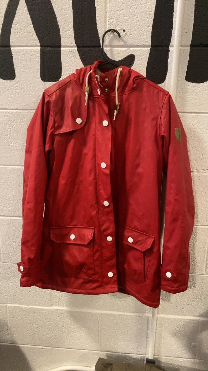 Derbe Fleece-Lined Jacket M Red
