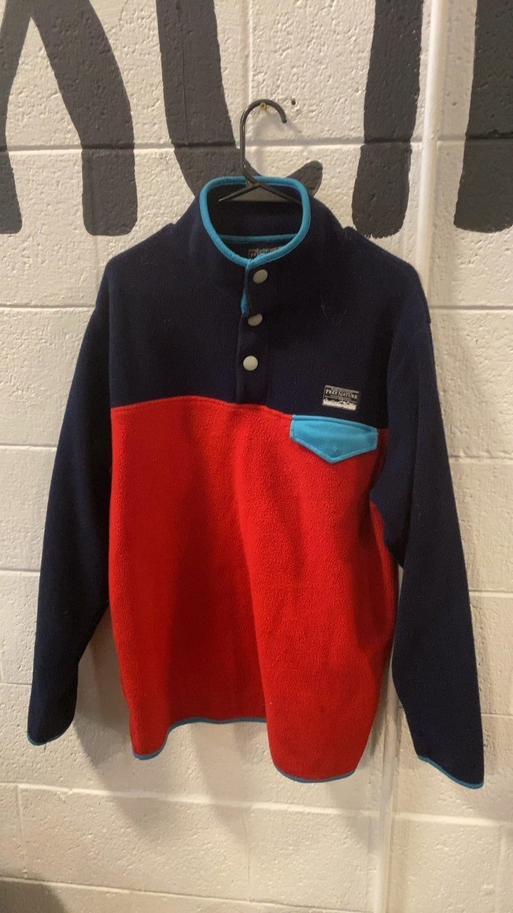 Free Nature Fleece Jacket M Red/Blue