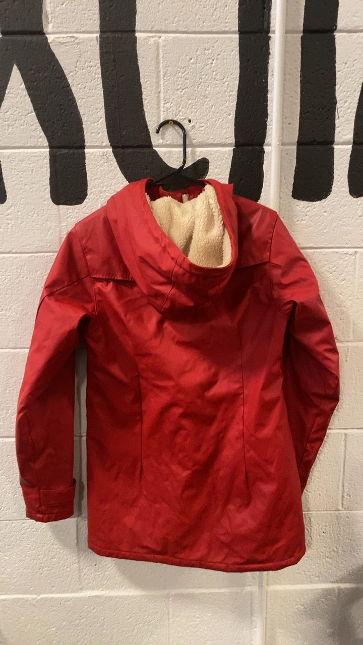 Derbe Fleece-Lined Jacket M Red