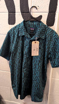 Patagonia Short Sleeve (Button Up) L Blue/Black Go To