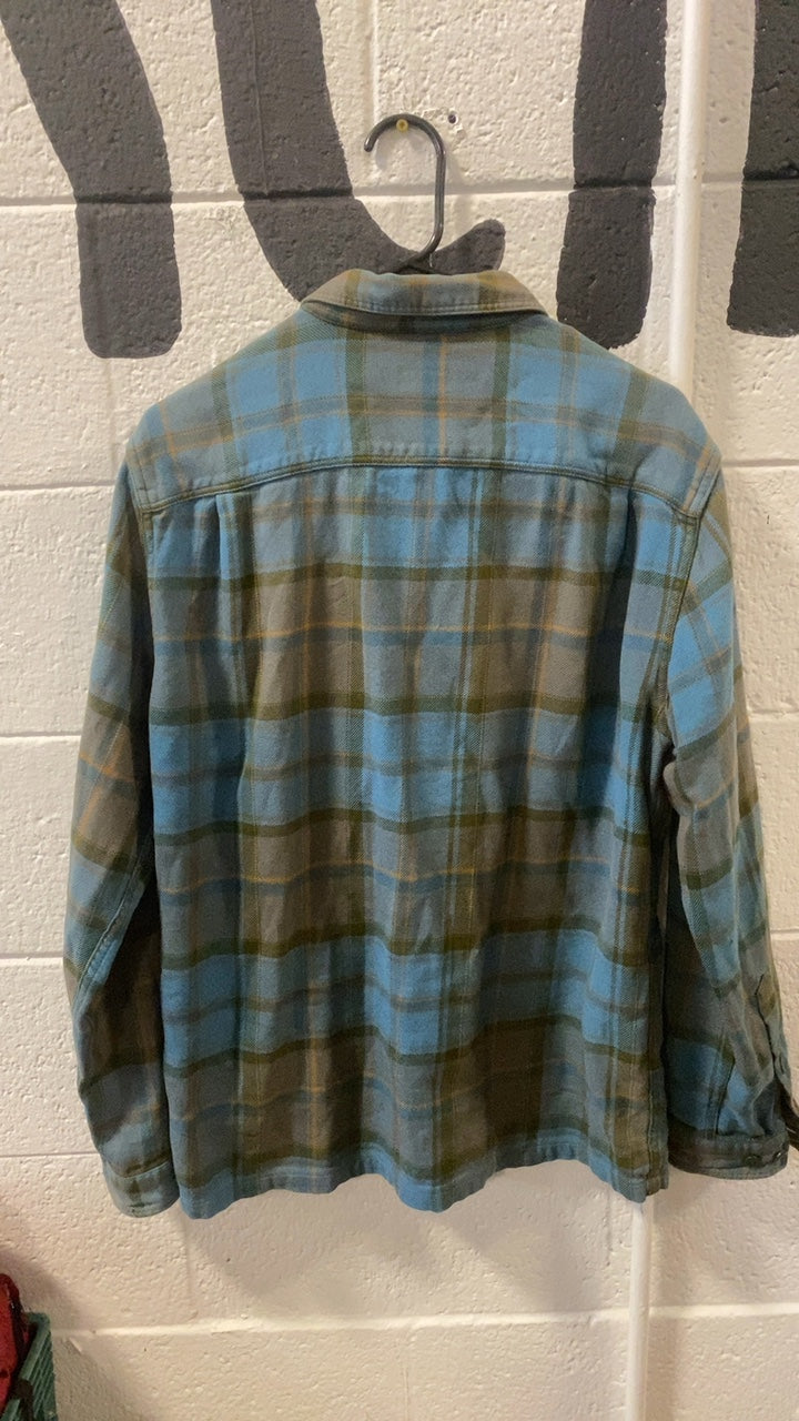 Patagonia Fjord Flannel Longsleeve (Button-Up) S Blue/Green