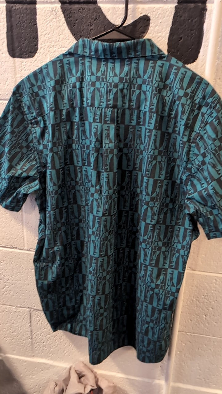 Patagonia Short Sleeve (Button Up) L Blue/Black Go To