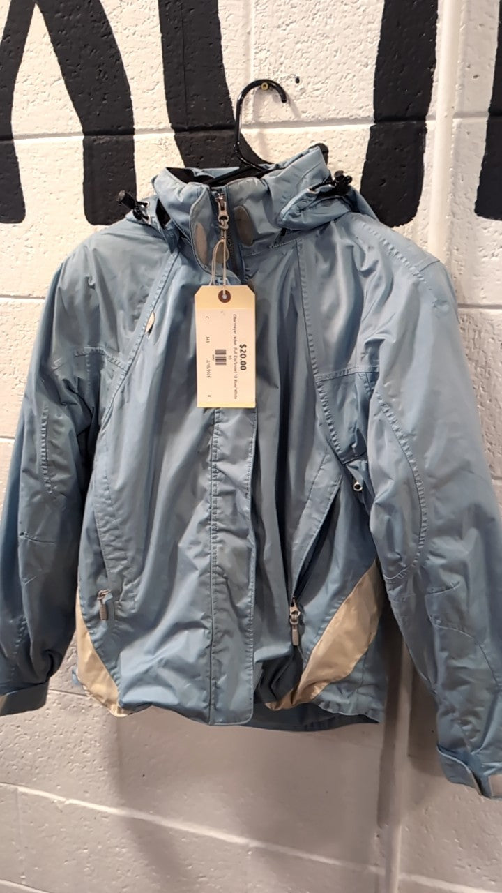 Obermeyer Jacket (Full Zip/Snow) 10 Blue/ White