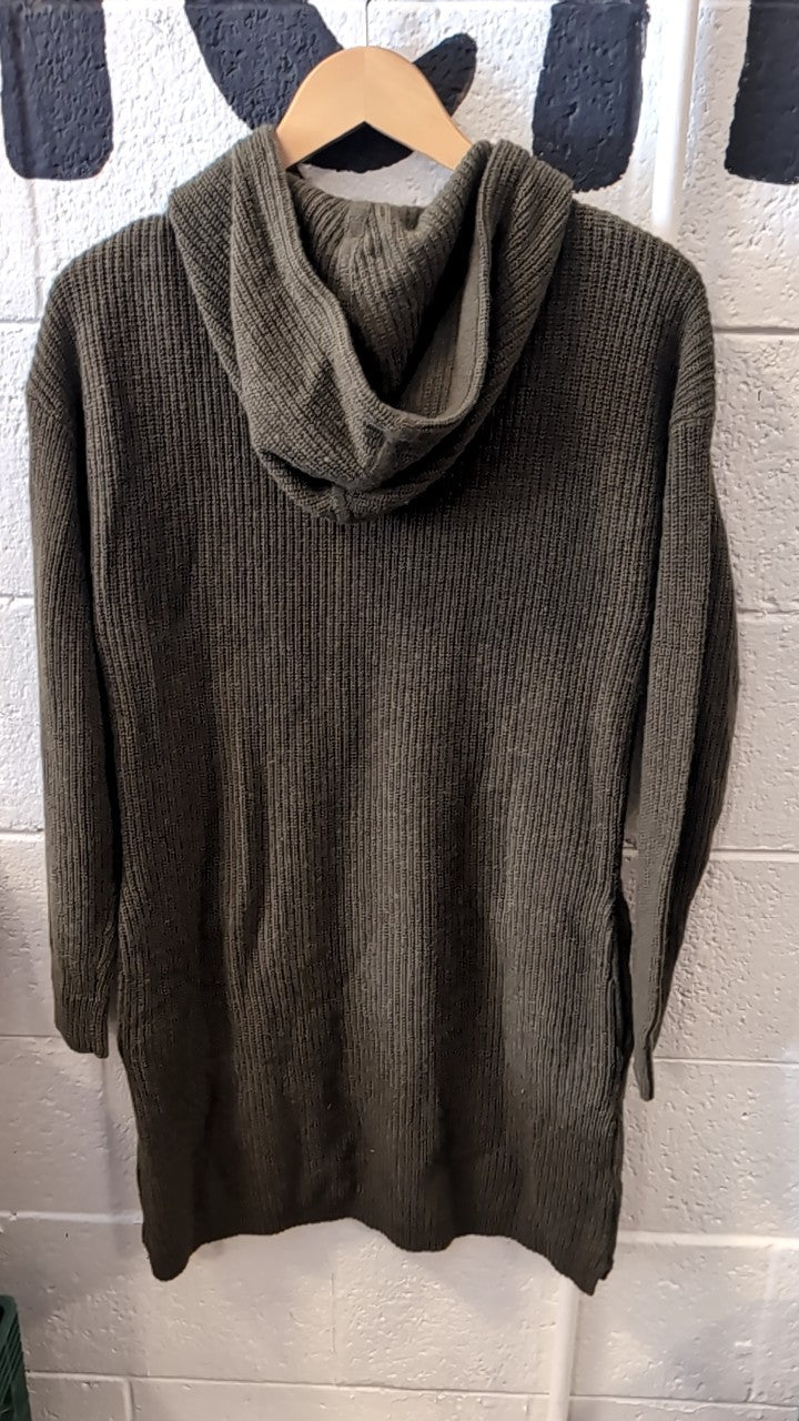 Toad & Co. Jacket M Green Whidby Hooded Sweater Dress