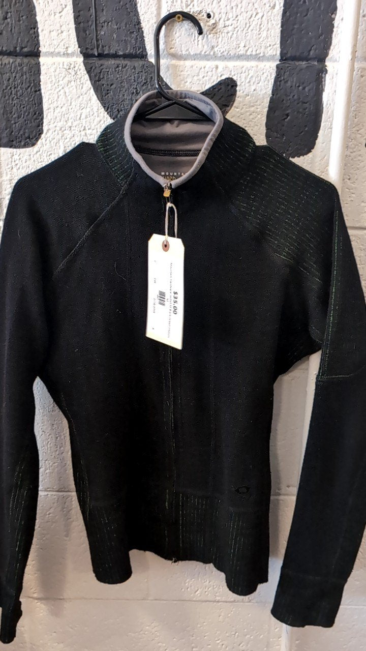 Mountain Hardware Jacket M Black Green Interior
