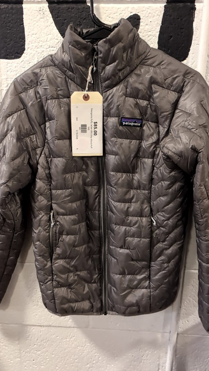 Patatgonia Puffy Jacket XXS Grey Micro Puff