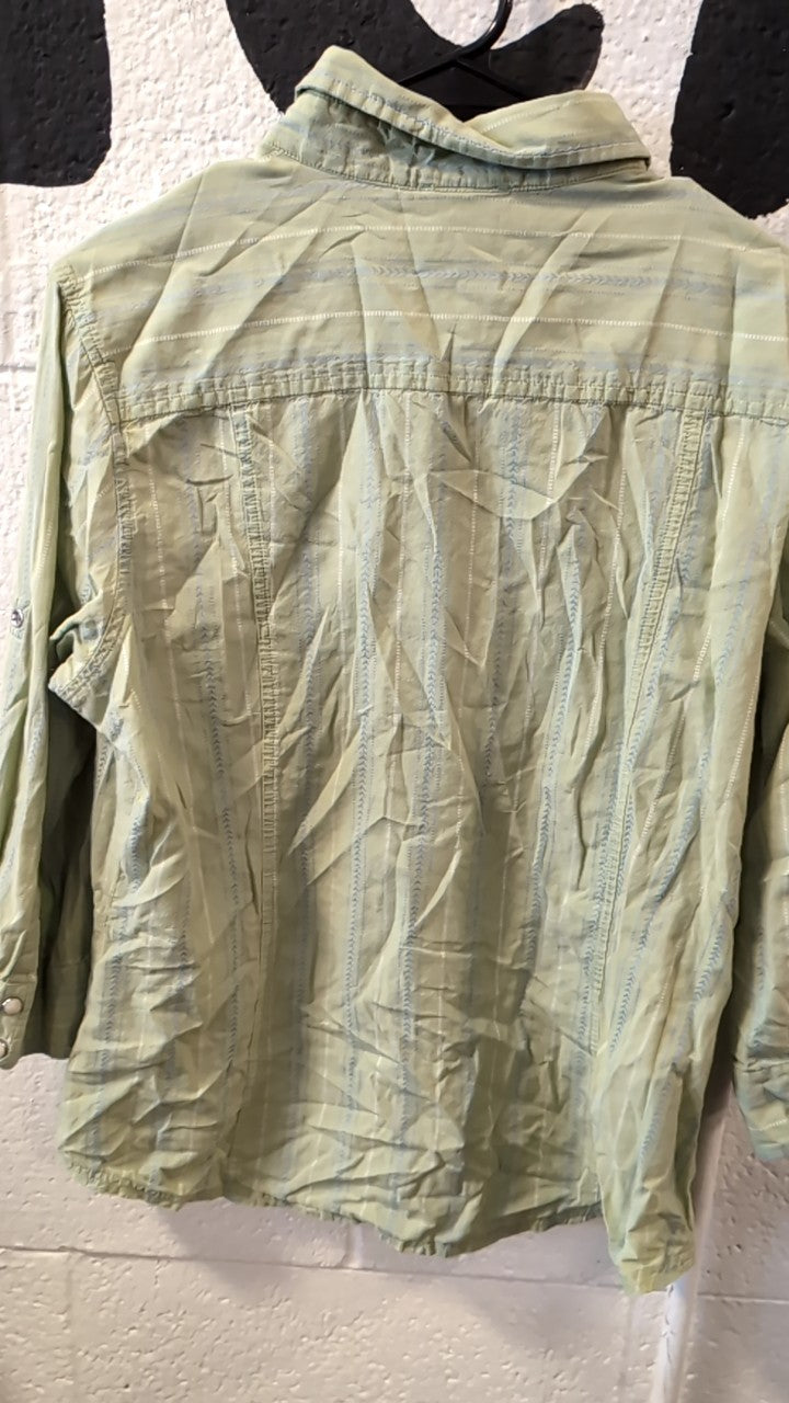 The North Face Longsleeve (Button-Up) L Green