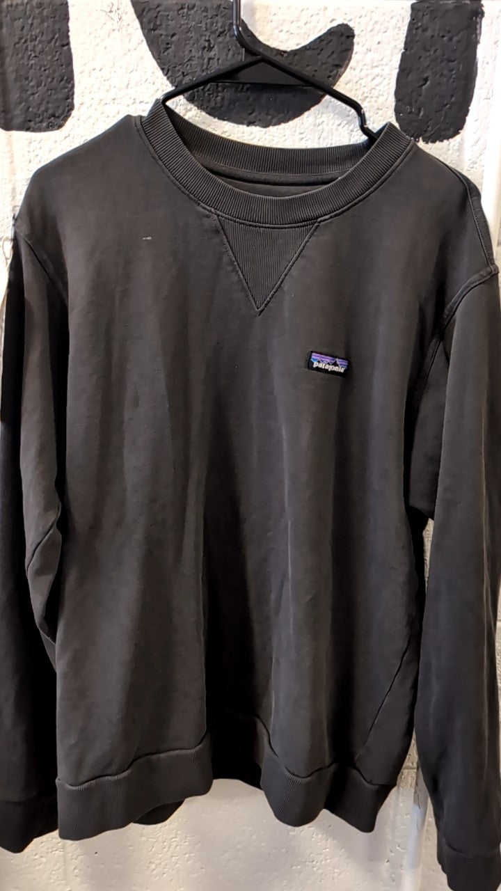 Patagonia Sweater M Grey Cotton Crew
