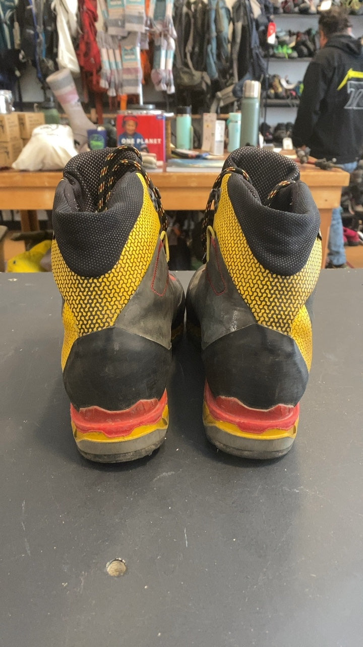 La Sportiva Trango Tech Leather GTX Hiking Boots 43/10 Grey/Yellow