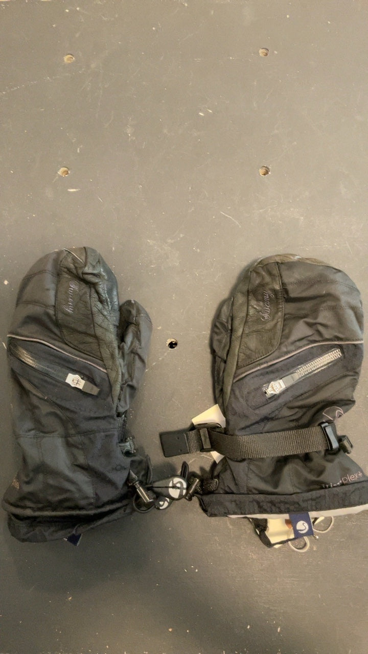 Swany Mittens (Snow) L Black W's