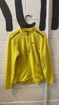 Louis Garneau Quarter-Zip Cycling Jacket L Yellow